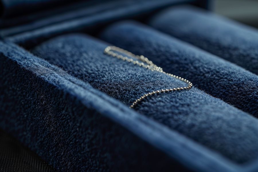 Flocked velvet packaging — jewelry box with soft lining